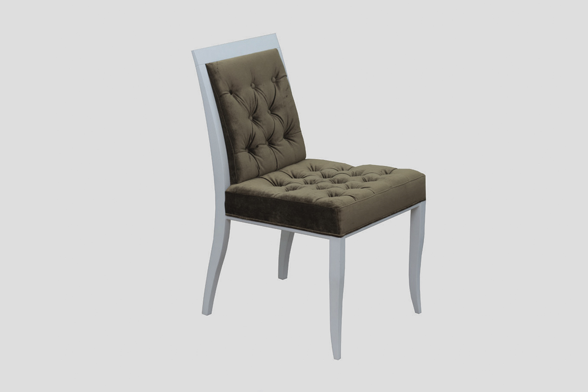 Classic upholstered chair with solid wood legs Serbia manufacture production VIVALDI Linea Milanovic