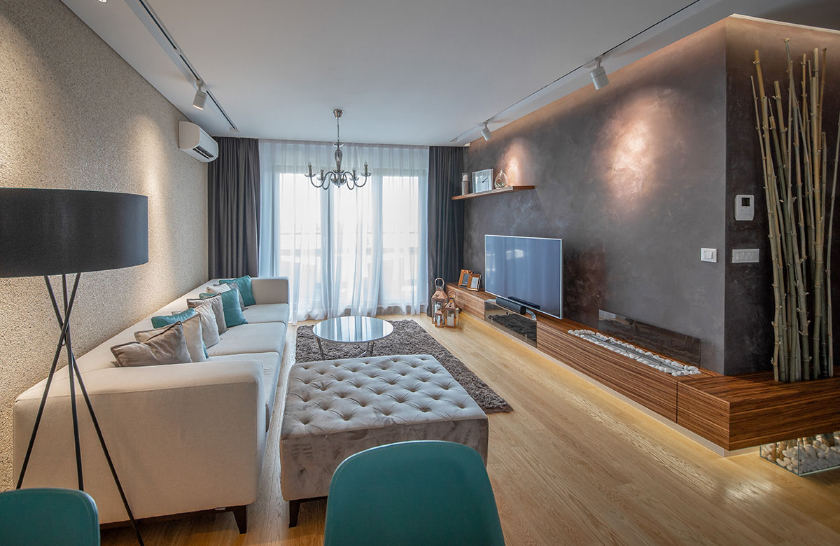 Modern penthoue interior furnishing