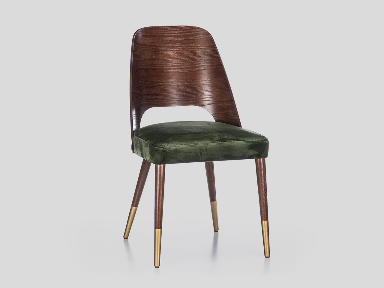 Modern upholstered armchair with wooden BACK AND legs Serbia manufacture production Linea Milanovic