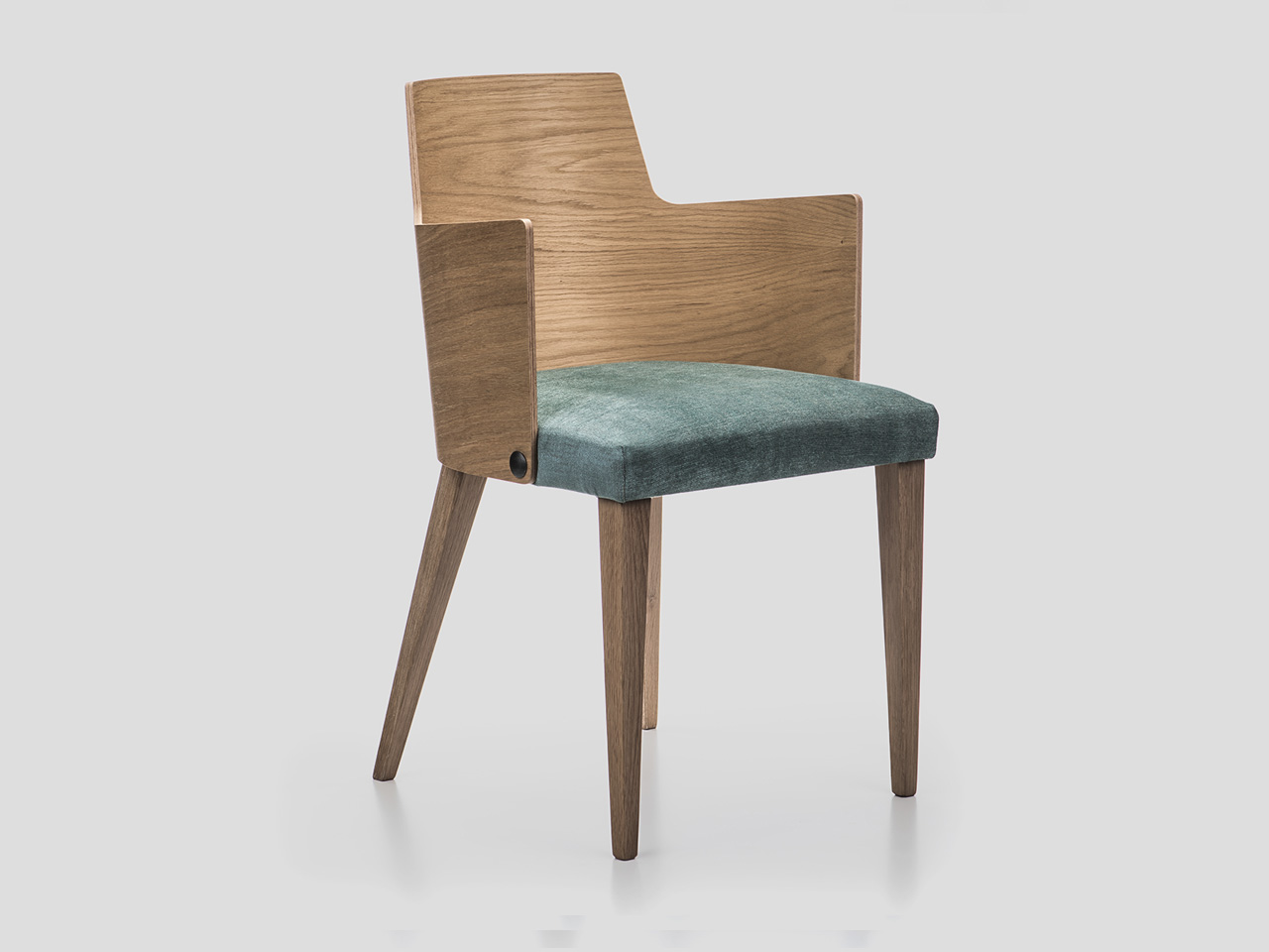 Moderna Fotelja sa drvenim naslonom SOFIA R WOOD Linea Milanovic
