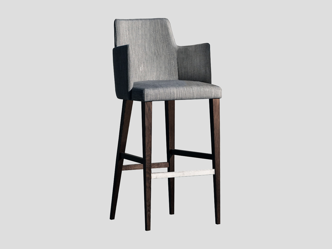 Moderna tapacirana barska stolica od punog drveta materijal po zelji SOFIA R Linea Milanovic