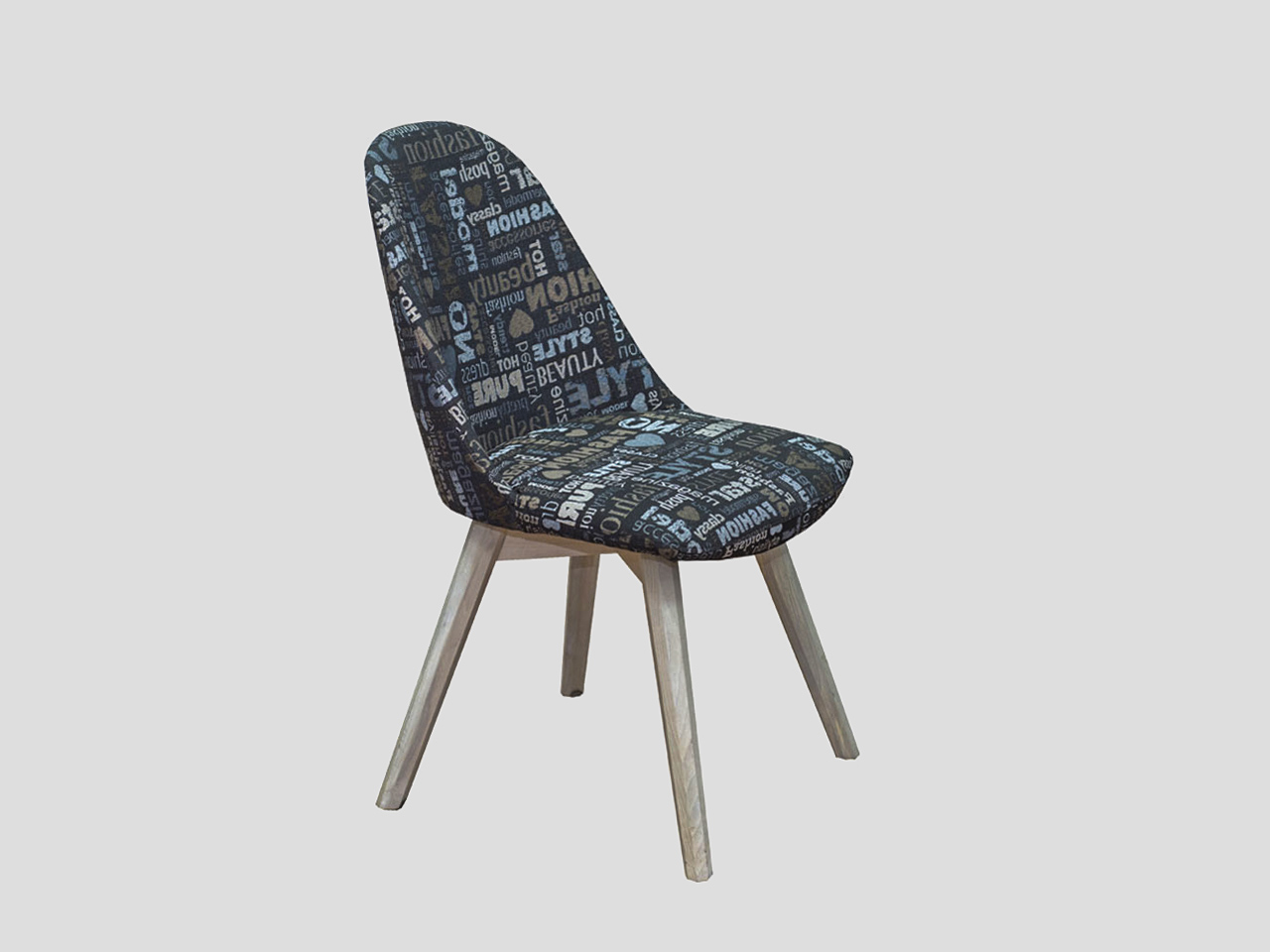 Moderna tapacirana stolica sa drvenim nogama FORTUNA Linea Milanovic
