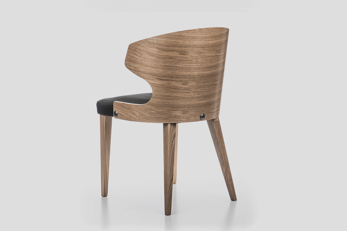 Solid wood modern armchair Serbia manufacture production Linea Milanovic YPSILON WOOD