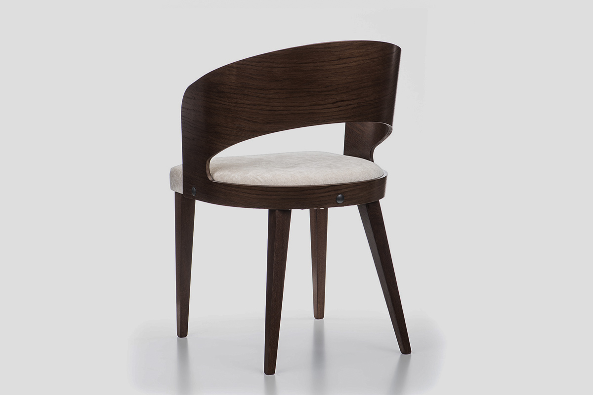 Solid wood modern dining armchair Serbia manufacture production Linea Milanovic