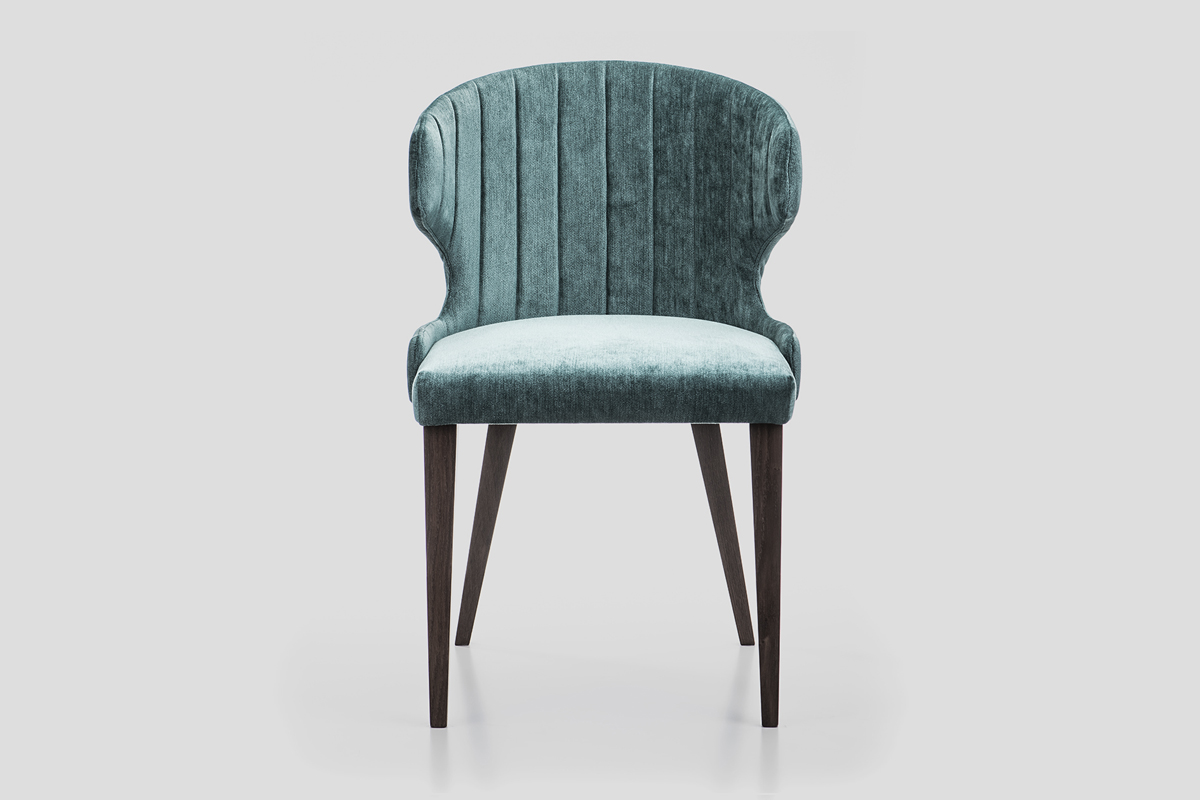 modern upholstered armchair with solid wood legs Serbia manufacture production YPSILON LINE Linea Milanovic