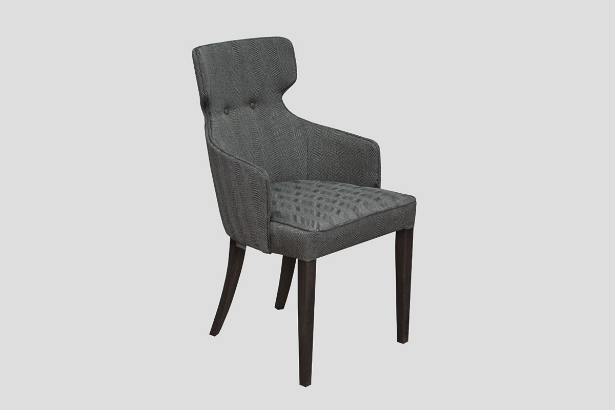 modern upholstered chair with solid wood legs Serbia manufacture production ASTRA Linea Milanovic