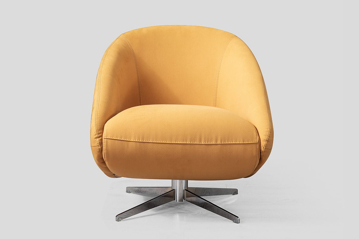 Lounge yellow armchair for living room Serbia Linea Milanovic