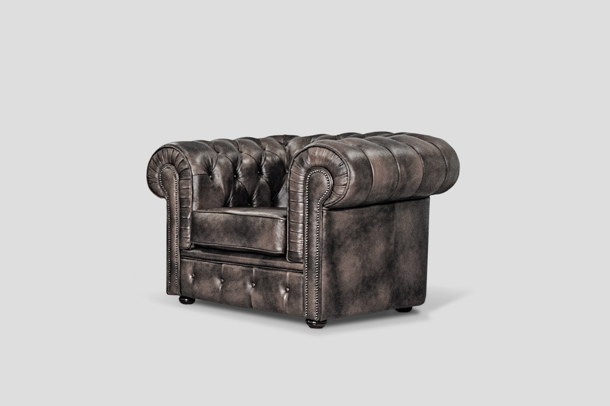 Luksuzna kozna chester fotelja po porudžbini CHESTERFIELD Linea Milanovic