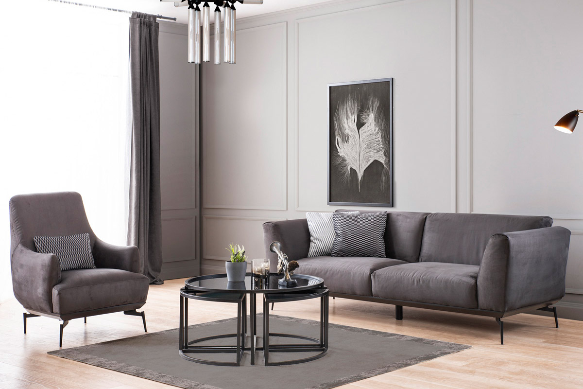 Moderna dnevna soba sofa i fotelja BERLIN Linea Milanovic