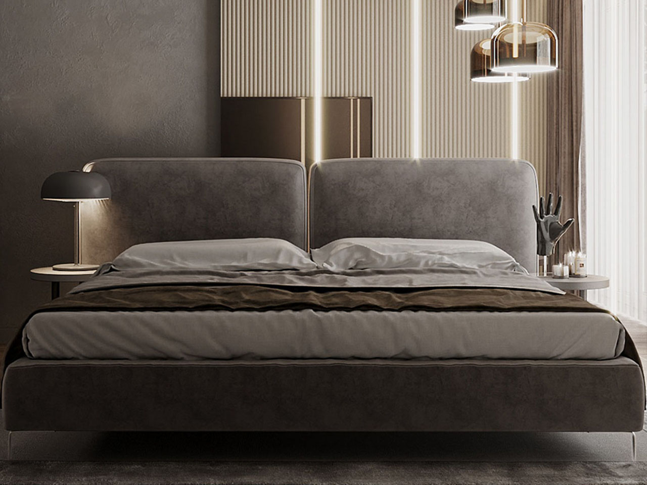 Sofi - Moderan tapacirani krevet kreveti po meri- luksuzni krevet - krevet sa uzglavljem - linea milanovic
